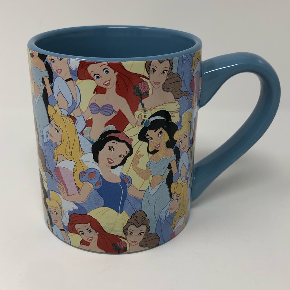 Disney Princess Collage Blue 14 Oz Mug Coffee Cup